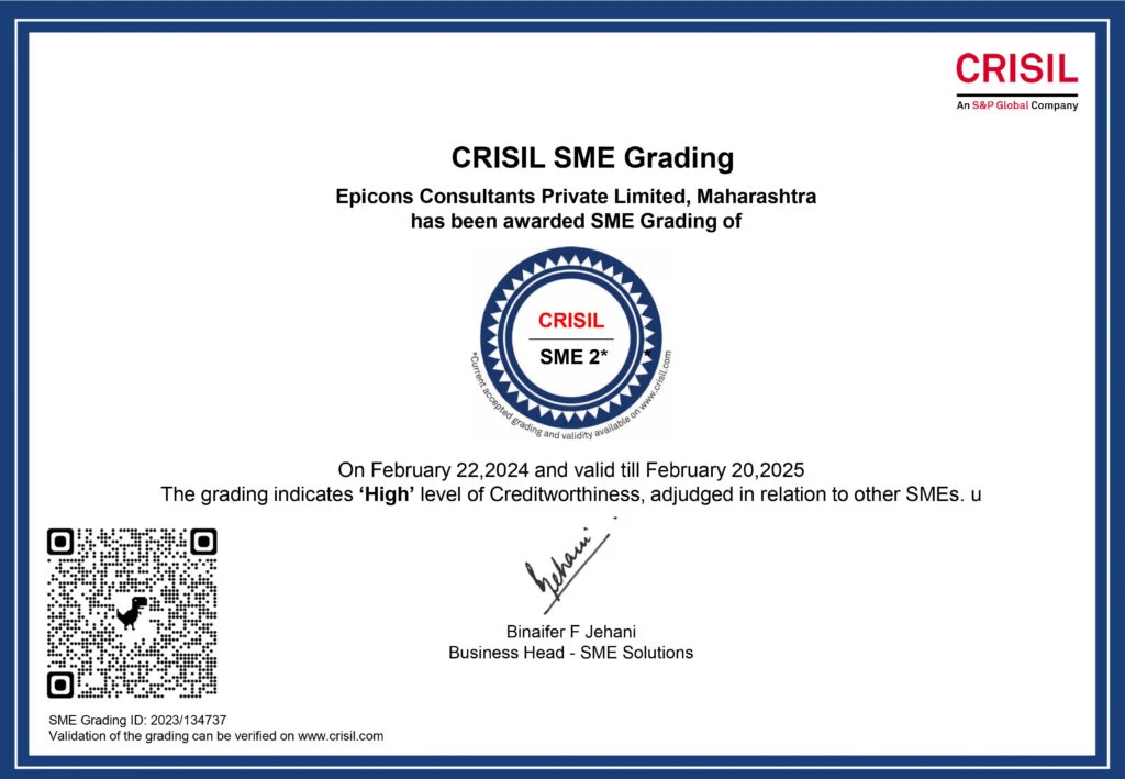CRISIL certificate Epicons